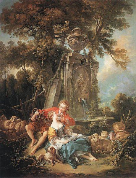 Francois Boucher An Autumn Pastoral china oil painting image
